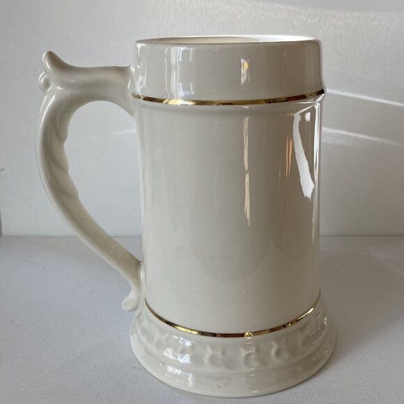 IMMACULATE HIGH SCHOOL DANBURY CT Stein Class 1990 24 Fl Oz Large Cream Blue - Picture 5 of 7